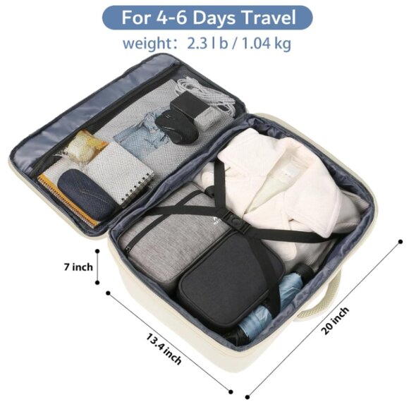 MATEIN Large Travel Backpack – 45L Expandable Carry-On - Picture 7 of 11